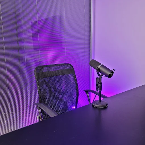 Setup de gravação alta definição profissional para podcast e videocast